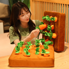 Carrot pulling toy dog ​​vegetable patch carrot doll baby educational plush toy infants and young children early education enlightenment