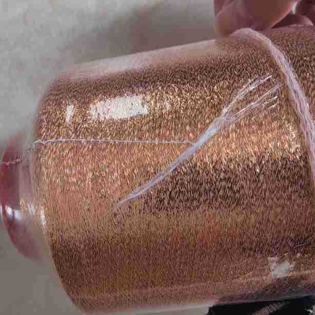 幻彩线加捻纱包覆纱线透明七彩切1mm扁形丝彩红加宽透明幻彩线