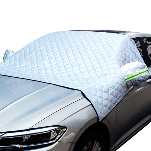 Factory direct supply of car snow shield front windshield cover anti-frost and anti-freeze sunshade plus velvet thickened car sunshade