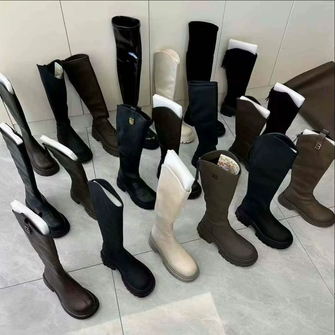 Складская обувь задняя обувь 5-30 юаней длинные сапоги разные обработки обуви