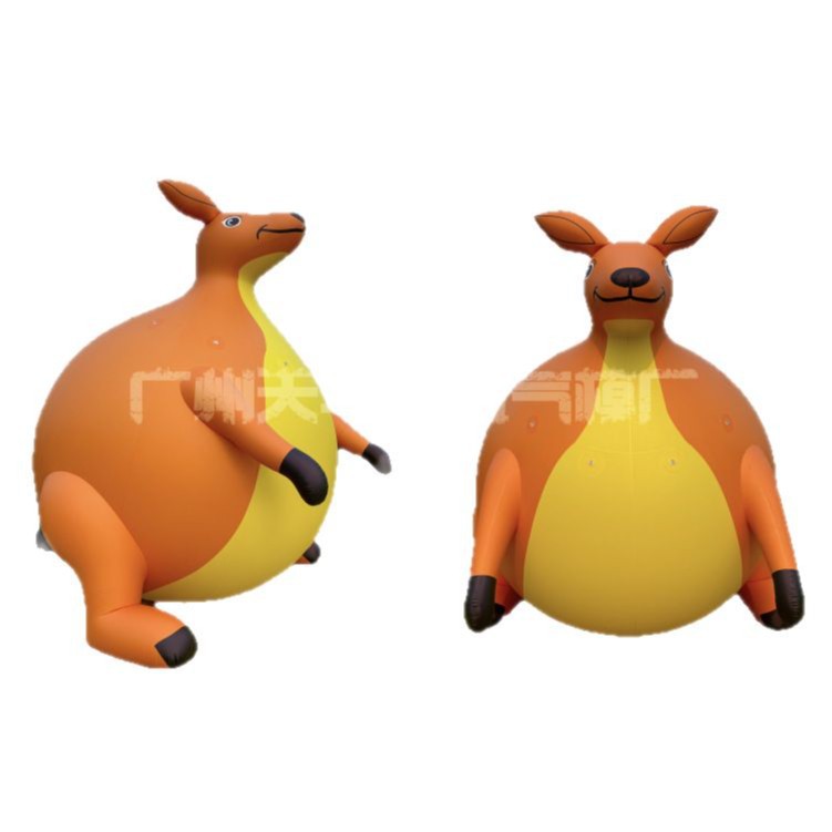 Fabricante de modelos inflables personalizado inflable zoológico inflable pvc aire cerrado canguro gordo aire flotador inflable