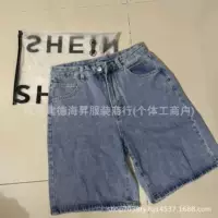 Джинсовые шорты SHEIN для женщин, Юго-Восточная Азия, трансграничная летняя мода, универсальные эластичные шорты для горячих девушек