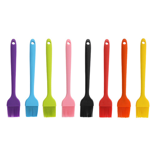 Wholesale Silicone Oil Brushes BBQ Brushes Kitchen Tools All-in-One Silicone Brushes BBQ Brushes Simple Multicolor