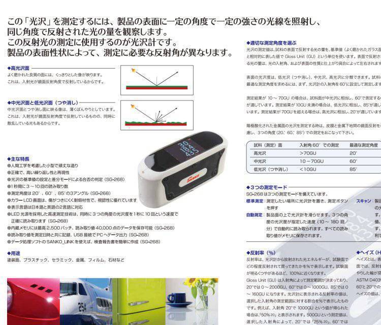 日本SANKO电子 光泽计SG-6/SG-268