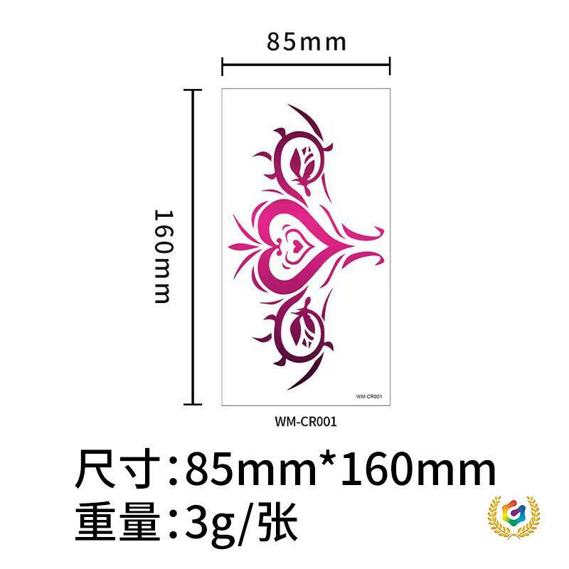 ↬ Succubus Waterproof Tattoo Stickers, Goddess Sexy Tattoo Stickers for Chest and Lower Abdomen, Alternative Adult Tattoo Stickers, Temporary Tattoos