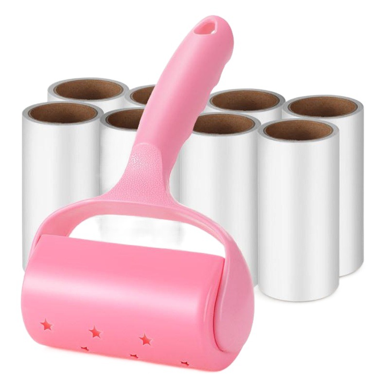 10cm/16cm clothes sticky dust removal paper sticky hair roller oblique tear tearable sticky hair brush sticky hair roll