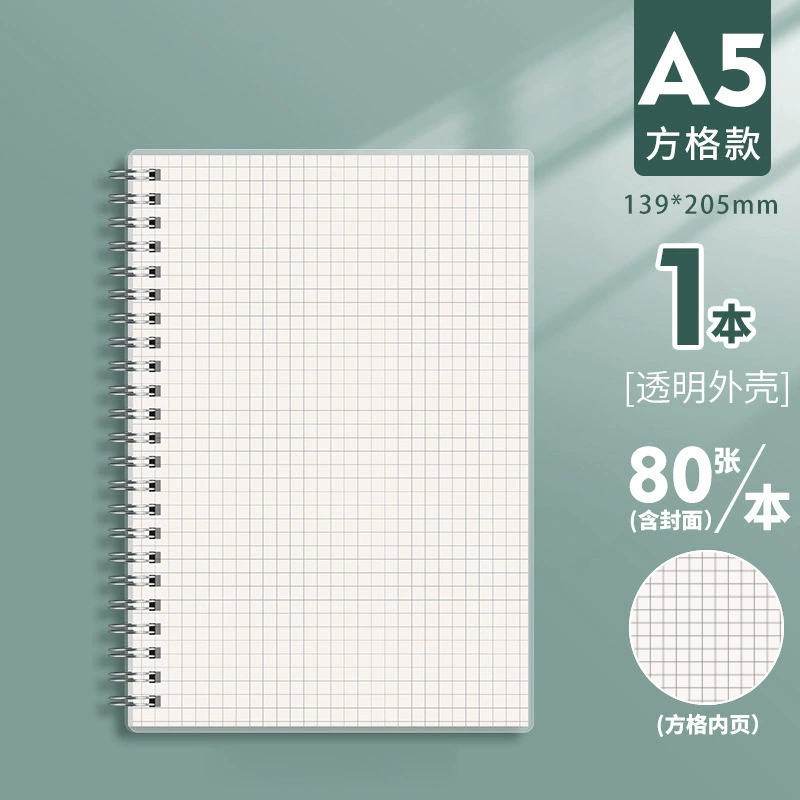 Notebook (SIJIN) spiral tear-off notebook, thick paper, 80 sheets, sizes A6–A4