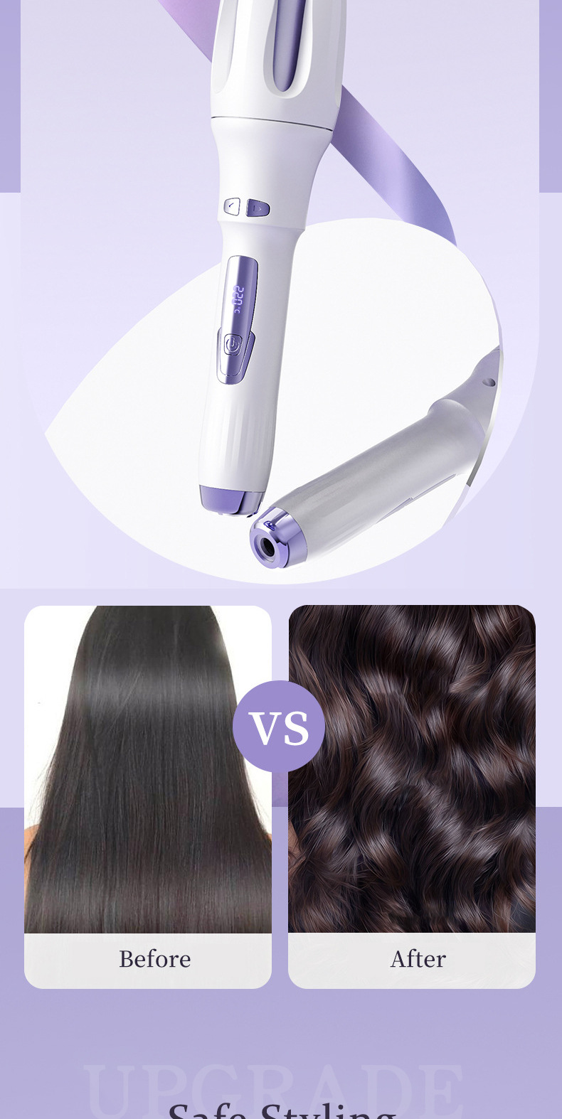 fully automatic curling iron artifact lazy big curling iron perm electric no damage hair big wave long lasting 32mm female_voghion.com