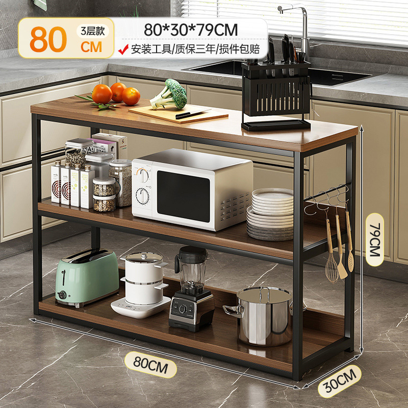 Estante de cocina Estante de almacenamiento doméstico de piso a techo Estante simple multicapa Estante de horno microondas simple multifuncional