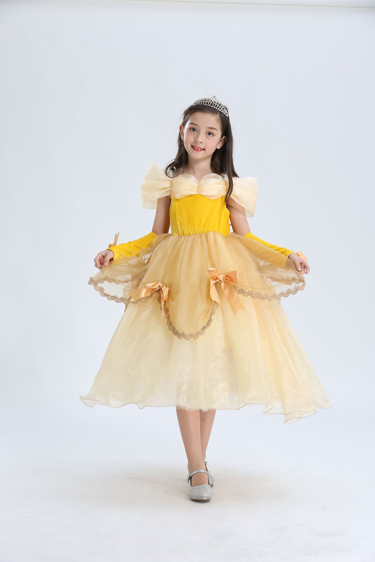 2021ins BELLE PRINCESS DRESS children's dress fluffy dress beauty and — free download