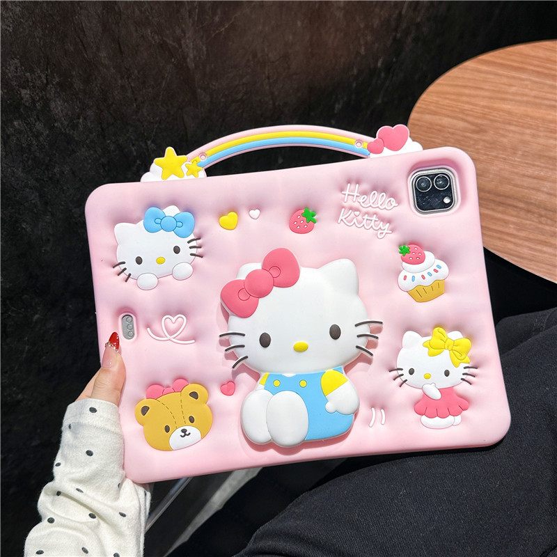 Cartoon Kitty Rotating Folding Stand iPad Air56 Tablet Protective Case iPad A16 with Pen Slot Suitable for Use Cartoon Kitty Rotating Folding Stand iPad Air56 Tablet Protective Case iPad A16 with Pen Slot Suitable for Use
