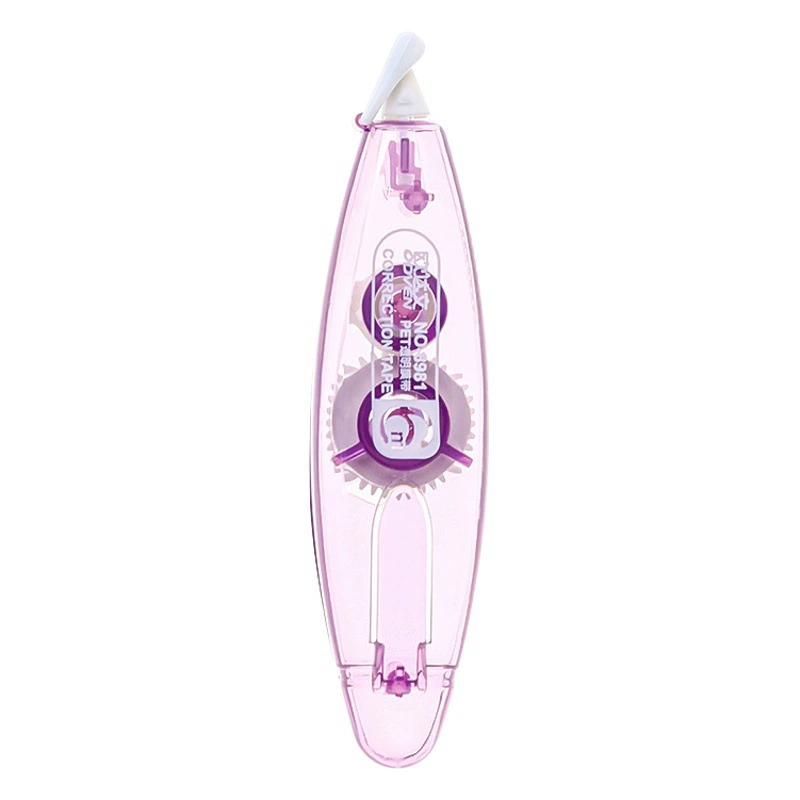 Дымчатая цветная Корректирующая лента Обучающие канцелярские принадлежности Корректирующая лента Студент пишет прозрачная Корректирующая лента большой емкости 6 м