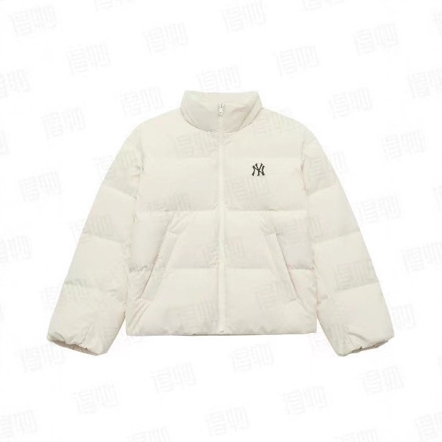2025MLB冬季新款小标立领5色羽绒服男女情侣款时尚保暖羽绒外套