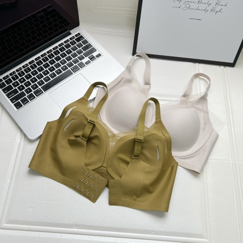 3358 Large Cup Lifting and Shaping Water Drop Bra with Underwire Support, Non-Slip, Minimalist Women's Seamless Bralette