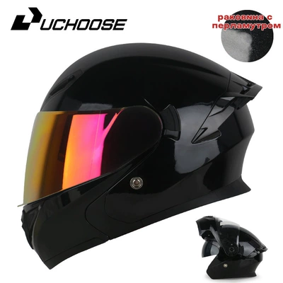 Motorcycle Safety Supplies – All Seasons - bright-black-electroplated-gold-red-comes-with-transparent-mirror-bluetooth-headset-m