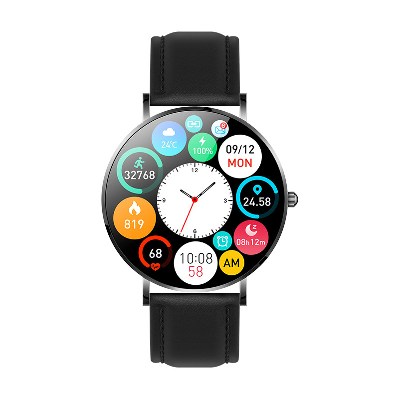 Nuevo reloj deportivo de moda T8smartwatch teléfono móvil transfronterizo ultra-Delgado ritmo cardíaco presión arterial reloj inteligente a prueba de agua