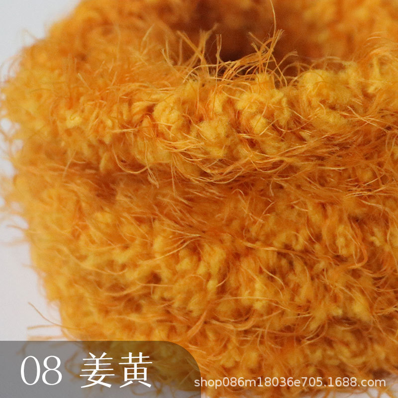 Suministro directo de fábrica 15mm de lana larga felpa trenzado palo súper grueso súper denso hecho a mano DIY pequeño perro de leche Raíz de pelo