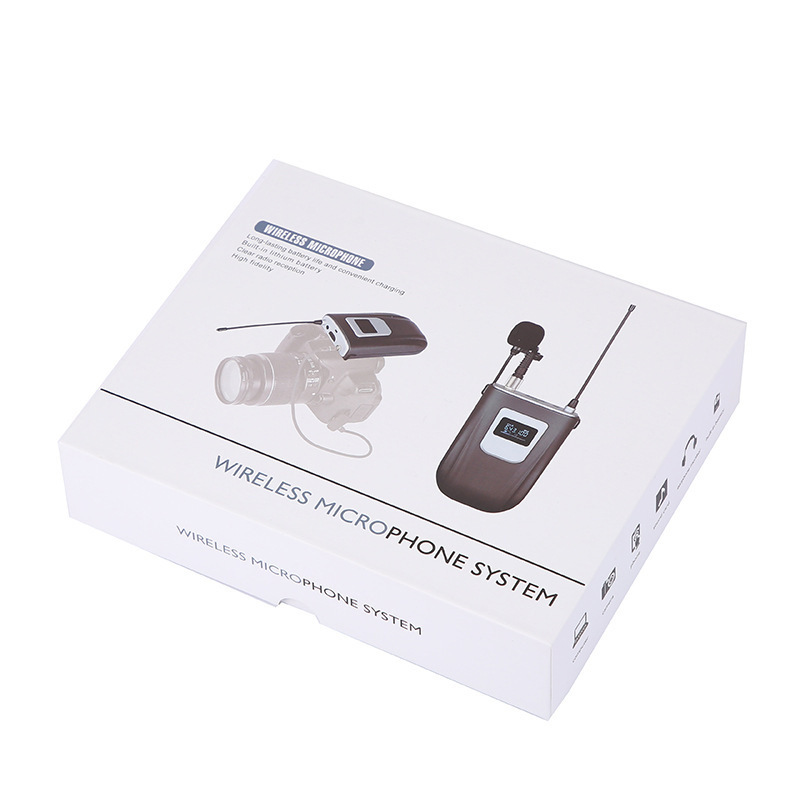 YB-01 ワイヤレスラベリアマイク UHF FM ウエストマウントマイク携帯電話、コンピュータ、カメラ、インタビューサポートヘッドフォンに適しています|undefined