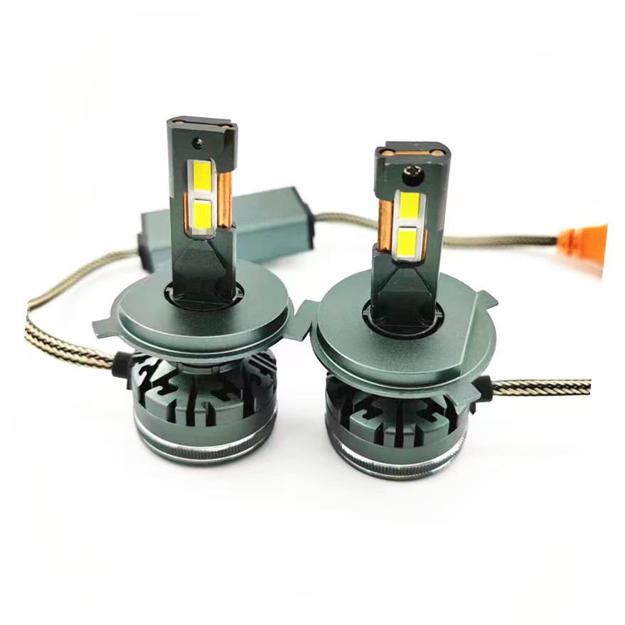 Fábrica al por mayor V45Pro automóvil LED bombilla grande H4H79005 tubo de cobre doble láser de alta potencia 12V24V