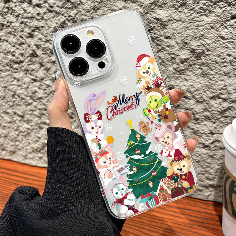 适用苹果16/15plus手机壳可爱iphone14pro透明动漫13圣诞星黛露