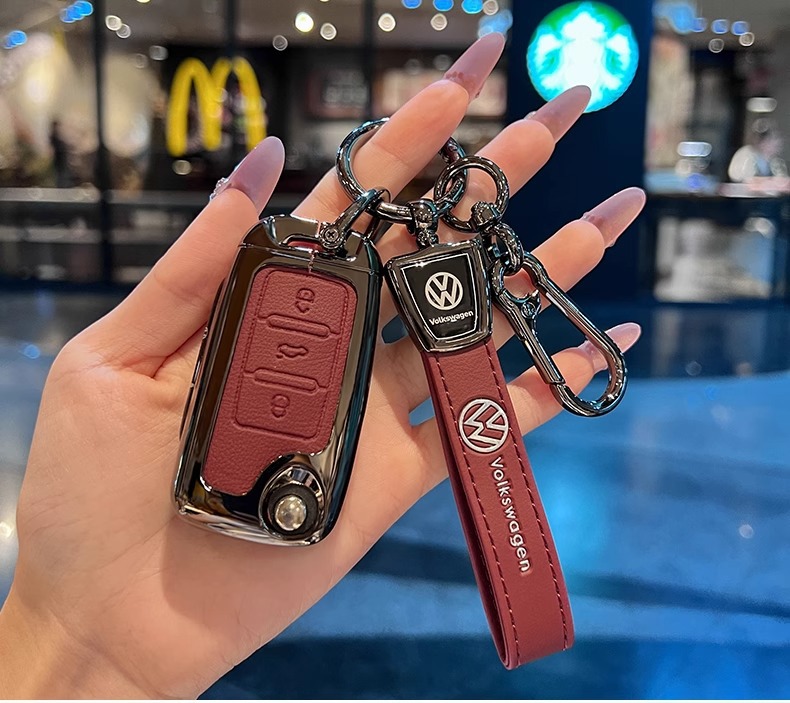 Suitable for Volkswagen Key Cover Old Model Sagitar Lavida Bora Tiguan Polo Santana Passat Car Metal Bag
