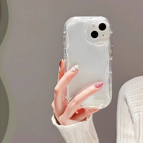 Transparent case 11, minimalist 12, transparent cream case, suitable for iPhone 14 Pro Max, Apple iPhone 15 phone case 13