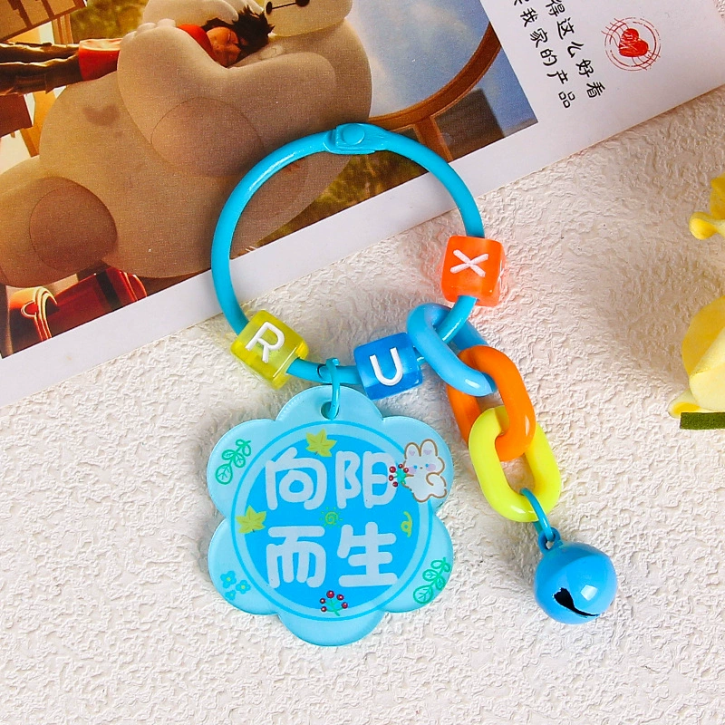 Brand creative acrylic protective amulet, keychain, transparent pendant, bag decoration, decorations