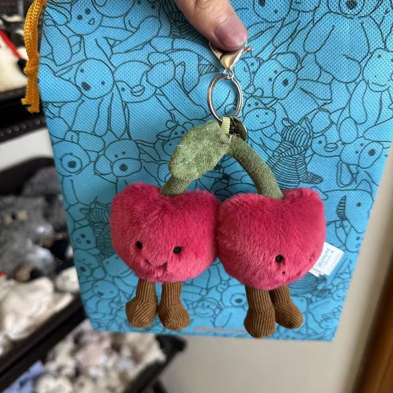 jellycat挂件三标齐全带钢印巴塞罗熊茄子牛角包 款式齐批发礼物|undefined