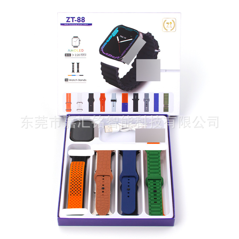 New Product Zt-88 Smart Watch S10 Watch 10in1 Multi Strap Watch Set Factory Direct Export Wholesale