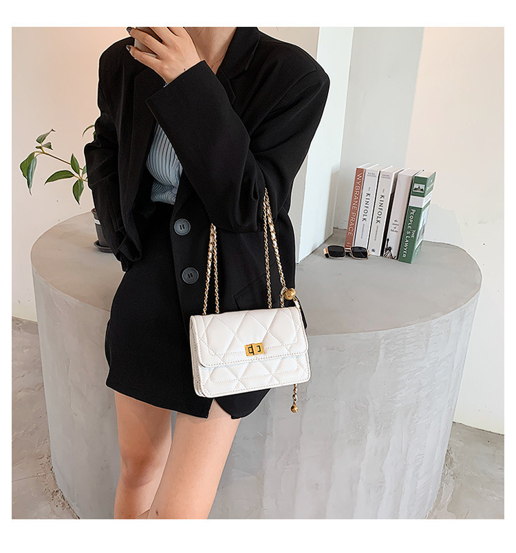 High quality, bags this year, 2024 new trendy and trendy, niche design, ins chain black crossbody bag for women_voghion.com