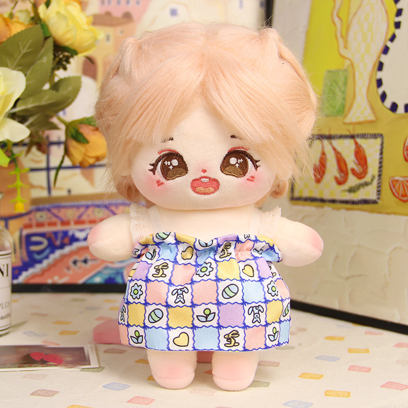 Una pieza de 10cm20 cm ropa de muñeca de algodón ropa al por mayor ropa de muñeca barata venta directa de fábrica