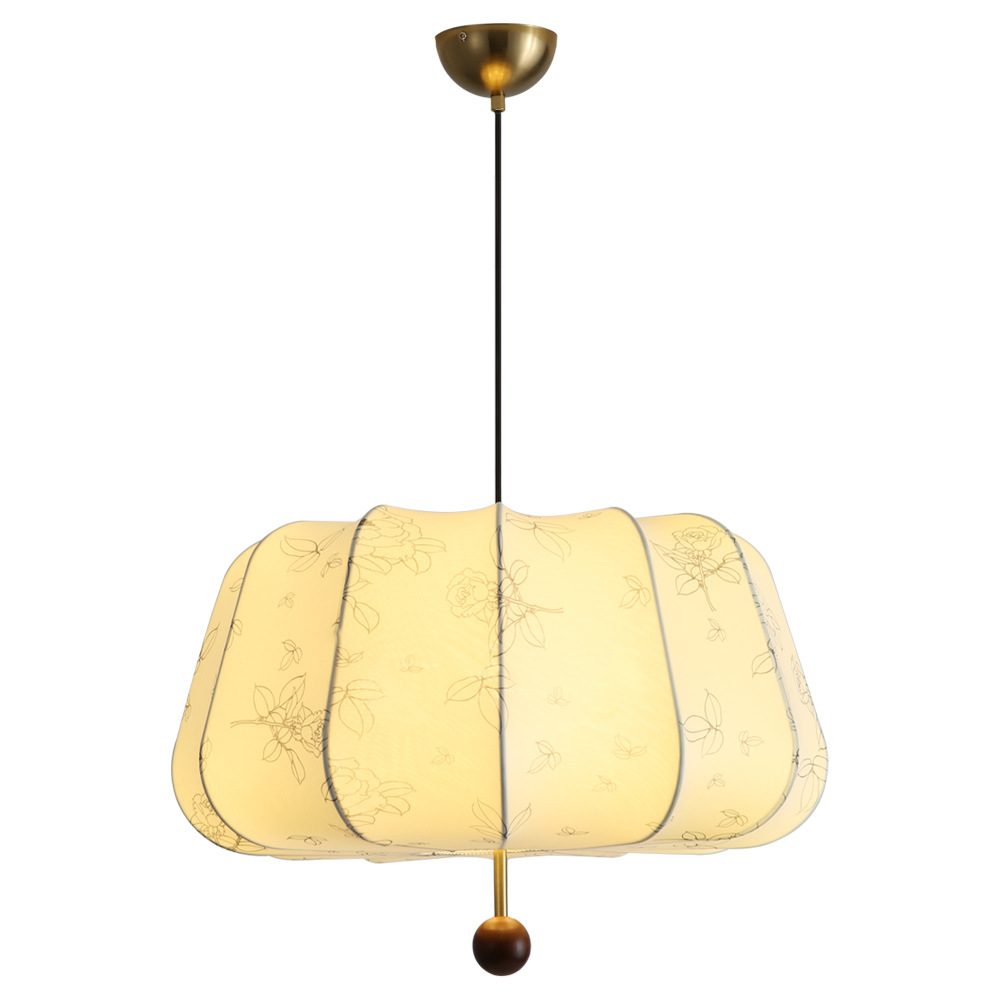 Lámpara del restaurante de estilo antiguo lámpara de tela lámpara de comedor nuevo estilo chino retro Nanyang estilo residencial lámpara de dormitorio 222L