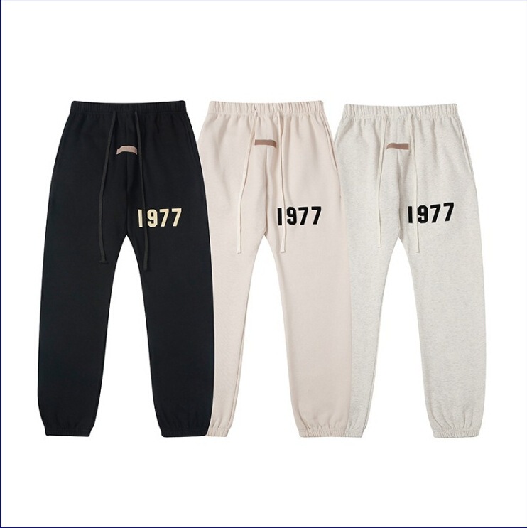 Essentials Pants Fear of God Casual Long Pants 1977 Trendy Brand Letter Fog High Street Jogger Sweatpants