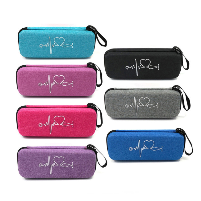 Bolsa de almacenamiento de estetoscopio de partición portátil, médico multifuncional, caja de estetoscopio de corazón fetal para mujeres embarazadas, bolsa de almacenamiento EVA