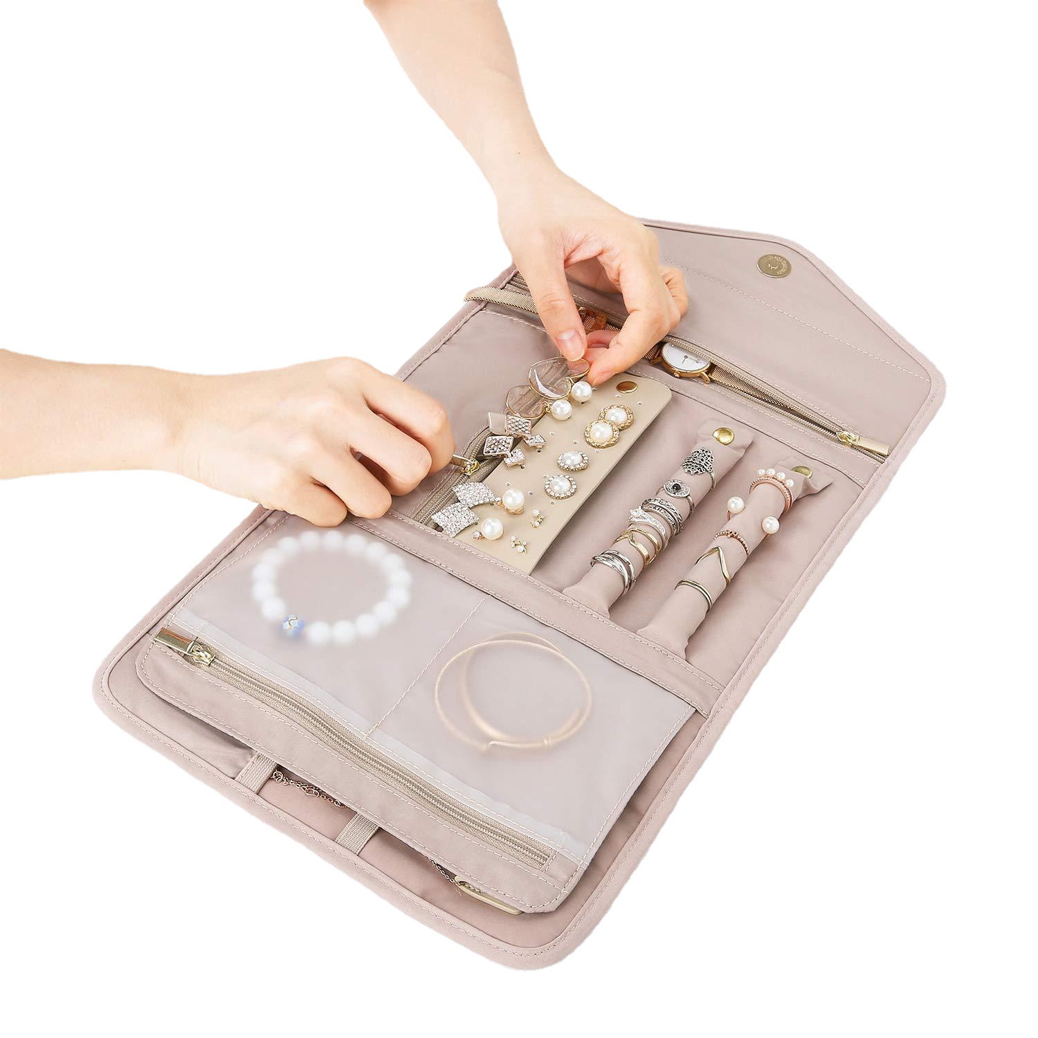 Schmucktasche, neue faltbare Aufbewahrungstasche, modische Make-up-Tasche, Aufbewahrung von Schmucktaschen_voghion.com