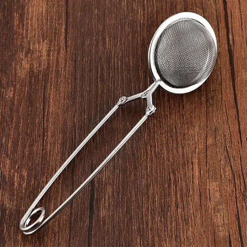 Creative 304 stainless steel handle tea ball, tea clamp, tea mesh filter, hot pot stew and seasoning mesh drain
