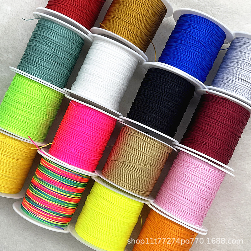 Línea 71, hilo de jade extra fino de 0,4mm, hilo de joyería de alta gama, pulsera tejida a mano de bricolaje, hilo de jade con cuentas