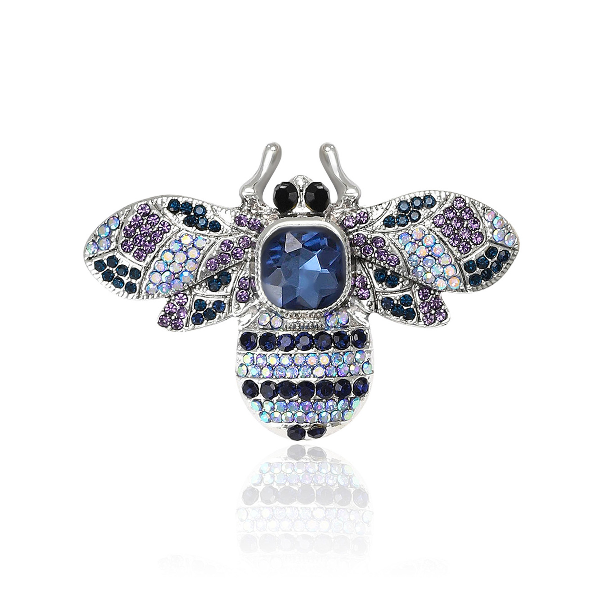 Cross-border Bestseller In Europe America: Alloy Rhinestone Bee Brooch, Colorful Unique, Suitable For Men's And Women's_voghion.com