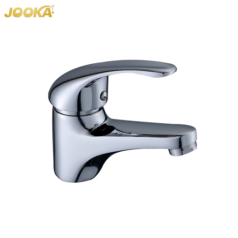 Foreign Trade Company Exports Plumbing Sanitary Ware Electroplating Design Zinc Alloy Single Hole Basin Faucet Water Flexible