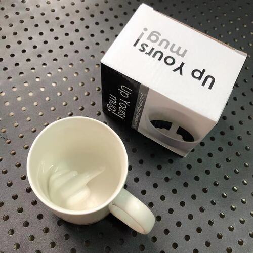 Middle finger cup ceramic mug fuck cup personality ceramic middle finger cup prank fuck cup up the middle finger 