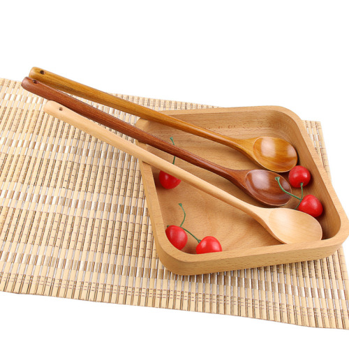 Enzyme bucket spoon wooden mixing spoon extended hot pot spoon 33 wooden spoon supply can be engraved with logo