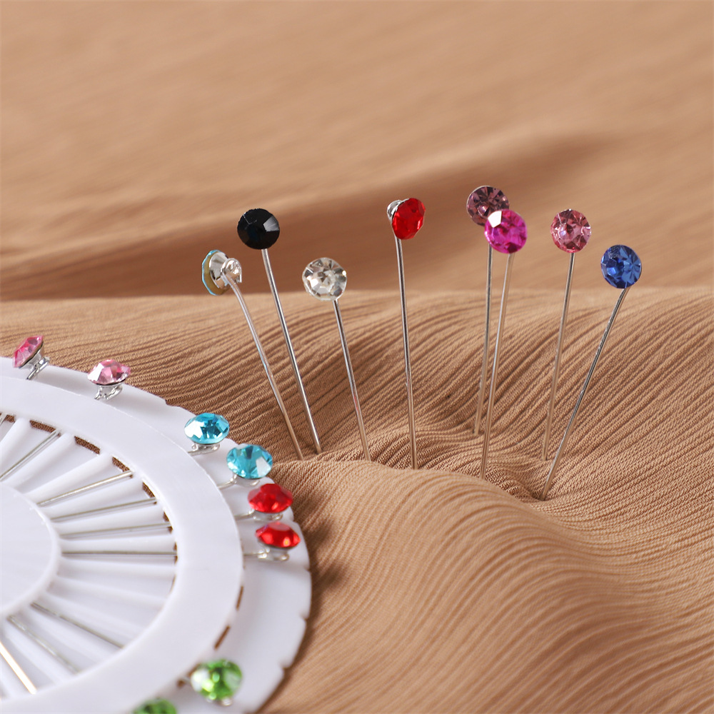 MAC020 Hijab Pin, 30pcs colorful crystal hijab pins by Mariam's5