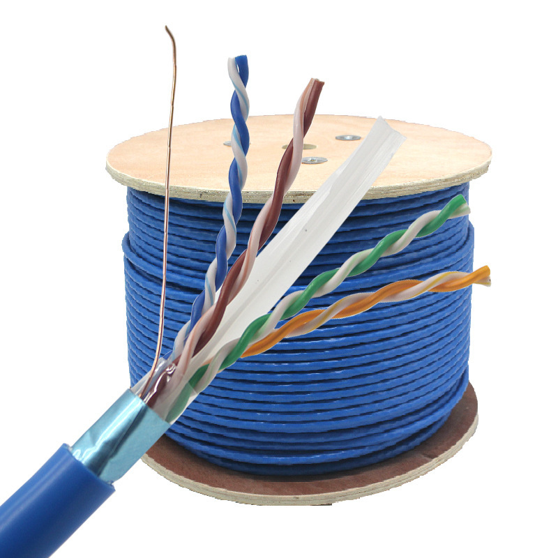 Category 6 Single Shielded Network Cable CAT6 Pure Copper 0.57 Core Twisted Pair Over Single Permanent Link Test