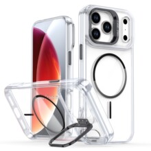 新款适用苹果iPhone17E亮彩透明磁吸支架手机壳红米15C防摔保护套