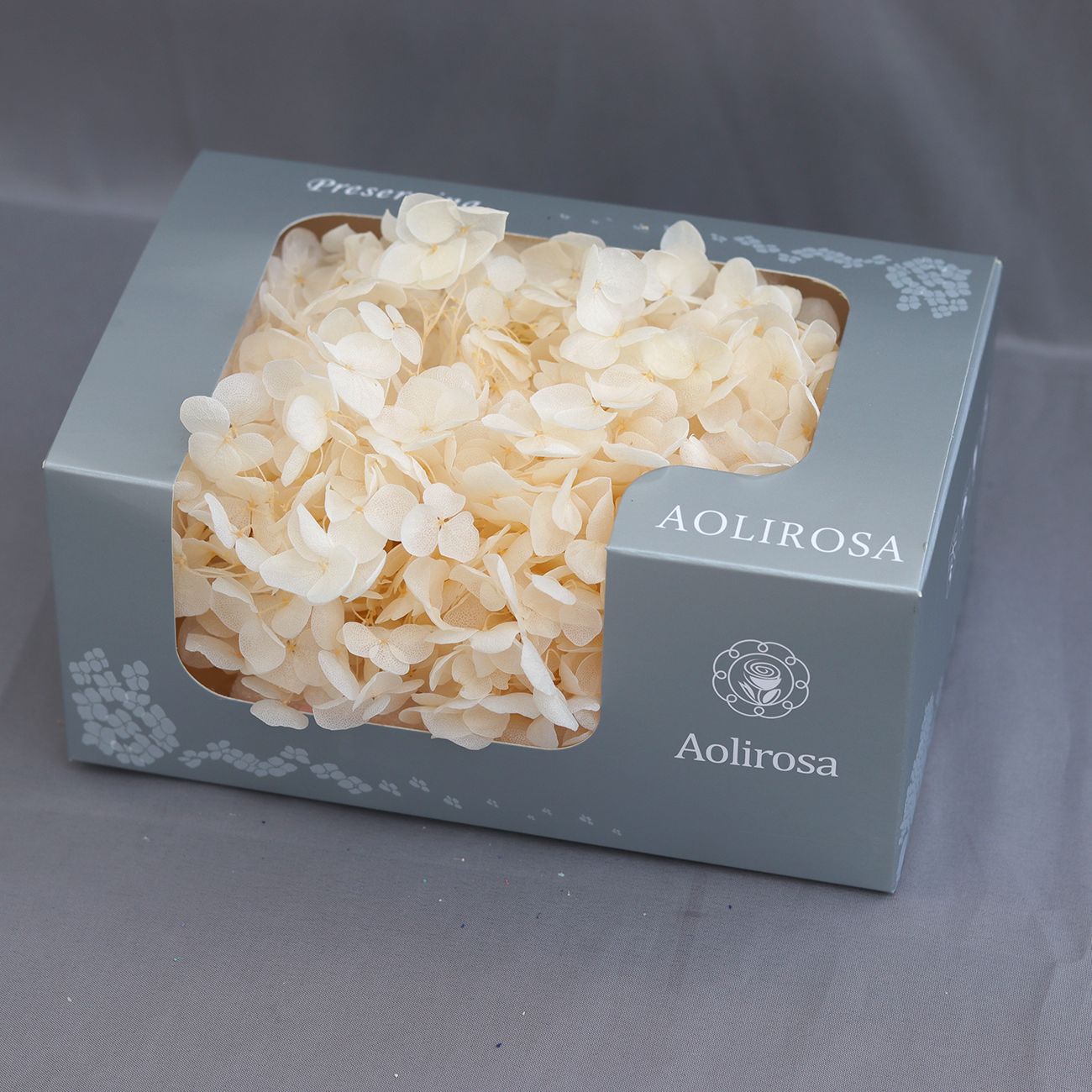 Grado A Anna Hortensia flor permanente flor seca Hortensia de hoja pequeña 20g Hortensia en caja fábrica al por mayor MATERIAL DE FLOR DE San Valentín