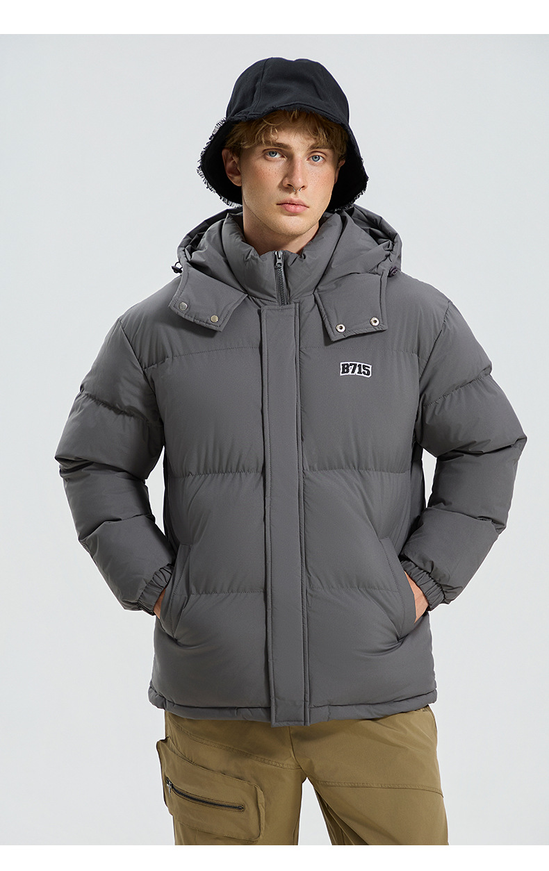 Giacca in cotone con cappuccio tinta unita 2025, giacca invernale in cotone ampia e spessa, cappello staccabile, giacca in cotone e giacca calda_voghion.com