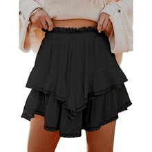A 64795 Bohemian Pleated Layered Skirt �����ׁ��ް���ȹ