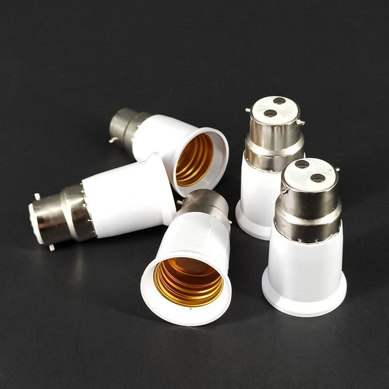Bayonet to Screw B22 to E27 Old-Fashioned Conversion Lamp Holder Lamp Holder Bulb Interface Converter Thread Adapter