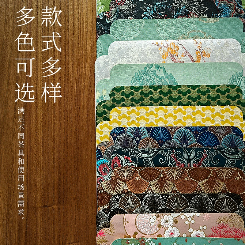 Китайский дзен, двусторонний атласный водонепроницаемый чайный коврик, настольный флаг, доступный роскошный ретро чайный столик, чайный коврик, стильная скатерть, коврик