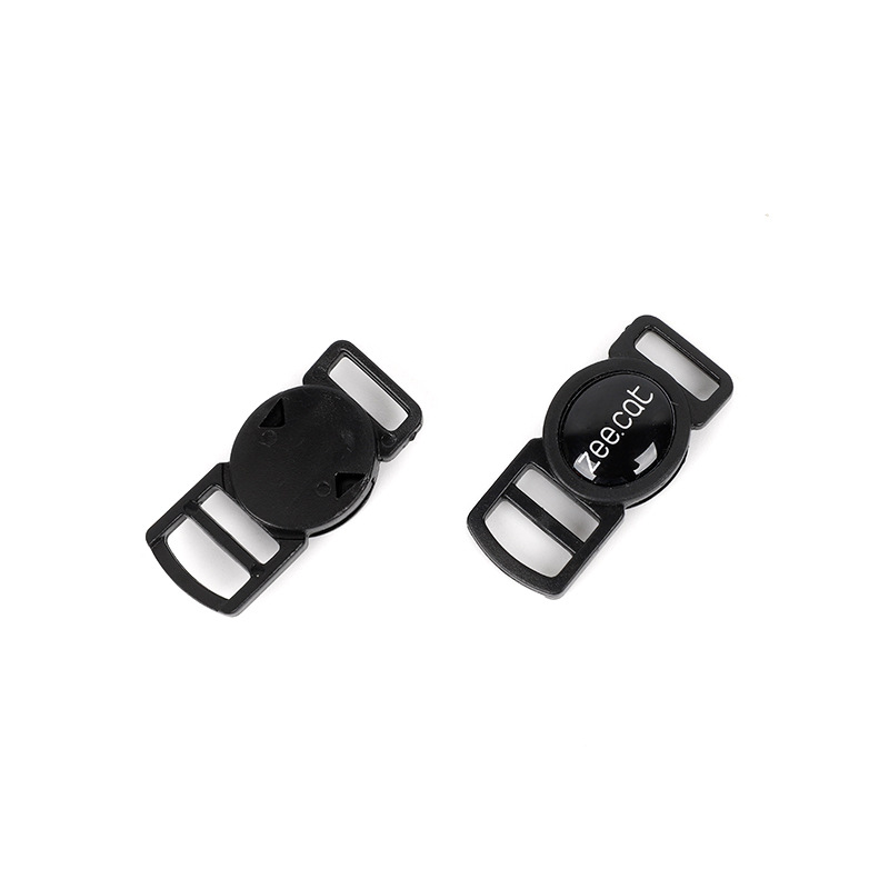 Gato pajarita puede pegar logotipo redondo 10mm hebilla de seguridad accesorios de cuello de mascota POM mini hebilla de plástico image 5